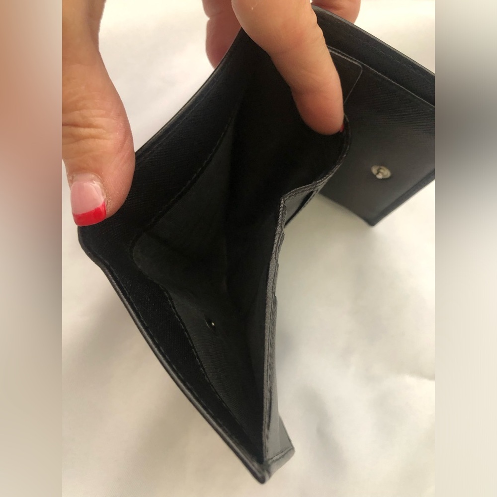 Prada Black Leather Trifold Wallet - Picture 12 of 13